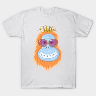 orangutan king of disco nights with a big smile T-Shirt